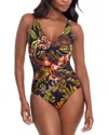 Miraclesuit Botanico Crossover Underwire One-piece In Multi