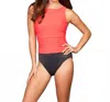 Miraclesuit D Cup Regatta Underwire One Piece In Coral Colorblock