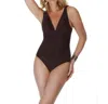 Miraclesuit Long Torso Sonatina One Piece Swimsuit In Black In Black
