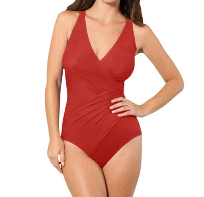 Miraclesuit Dd-cup Oceanus One Piece Swimsuit In Scarlet