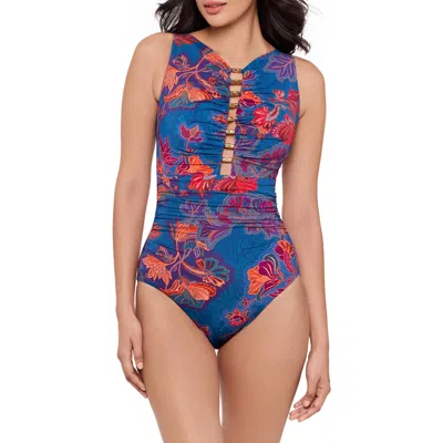 Miraclesuit ® Decoupage Swizzle One-piece Swimsuit In Multi