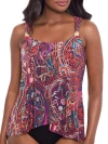 Miraclesuit Dynasty Dazzle Underwire Tankini Top In Multi
