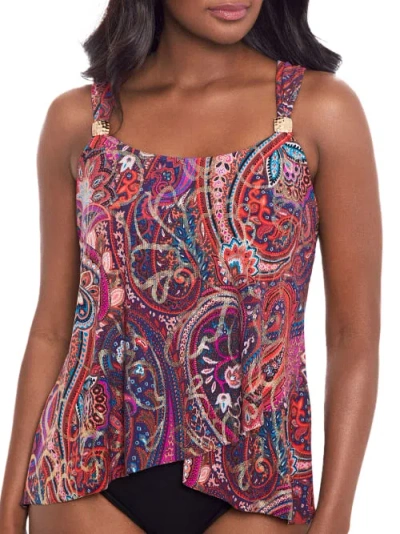 Miraclesuit Dynasty Dazzle Underwire Tankini Top In Multi