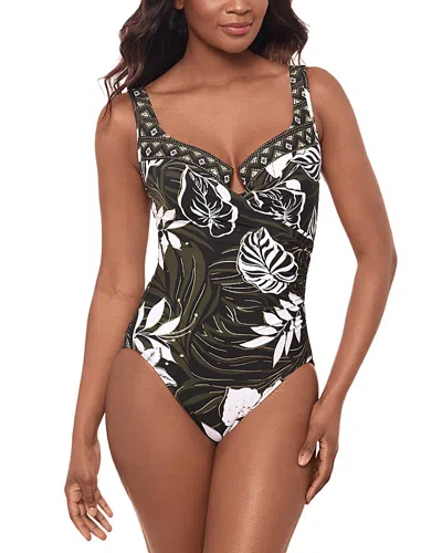 Miraclesuit Elle Dorado Escape One Piece Swimsuit In Green