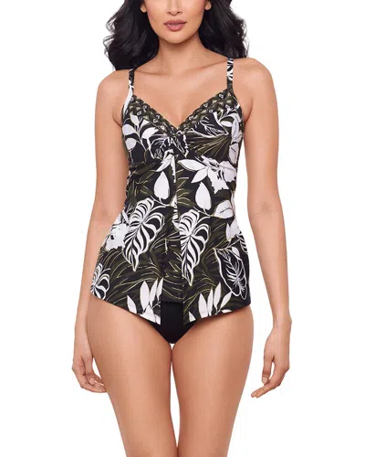 Miraclesuit Elle Dorado Love Knot Dd Tankini In Black
