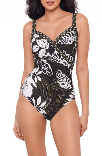 Miraclesuit Plus Size Elle Dorado Sanibel Underwired One-piece Swimsuit In Multi