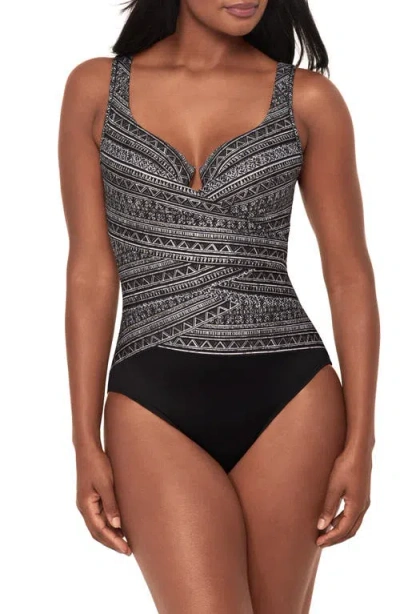 Miraclesuit Elysium Escape One Piece Swimsuit In Black