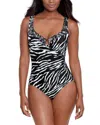 Miraclesuit Tigre Sombre Printed Underwire One Piece Swimsuit