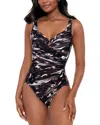 Miraclesuit Tempest Escape One-piece Swimsuit In Brown