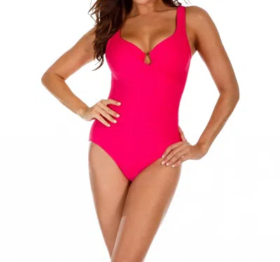 Miraclesuit Escape Underwire One Piece In Watermelon In Pink