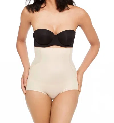 Miraclesuit Fit And Firm High-waist Shaping Brief In Beige In Black