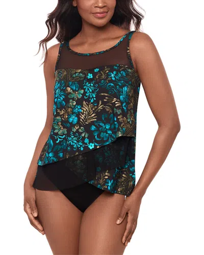 Miraclesuit Flor De Mare Mirage Tankini In Black