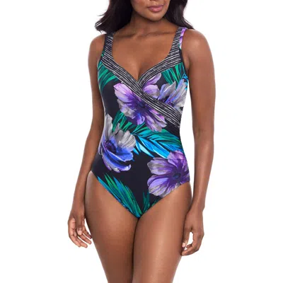 Miraclesuit ® Flora Aura It's A Wrap One-piece Swimsuit In Multi