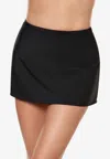 Miraclesuit High-rise Mini Swim Skirt In Black