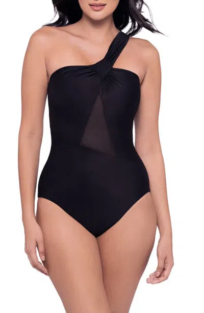 Miraclesuit ® Icons Knockout One-shoulder One-piece Swimsuit In Black
