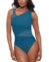 Miraclesuit Illusionist Azura Shaping Swimsuit In Blue
