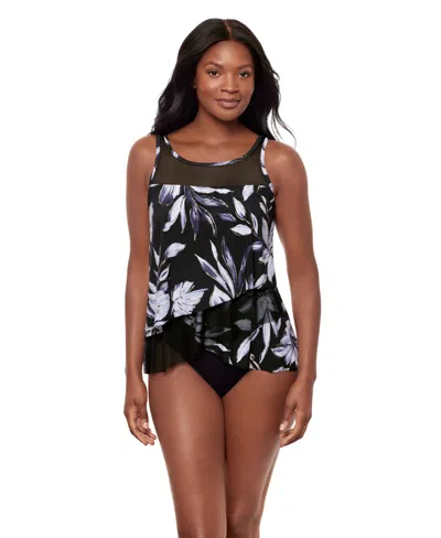 Miraclesuit Illusionist Mirage Underwire Tankini Top In Black