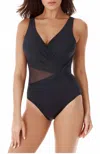Miraclesuit Illusionists Circe One-piece Swimsuit In Black In Black