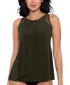 Miraclesuit Dd Cup Illusionists Ursula Underwire Tankini Top In Nori