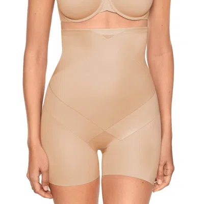 Miraclesuit Instant Tummy Tuck Hi-waist Shorts In Beige In Neutral