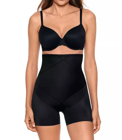 Miraclesuit Instant Tummy Tuck Hi-waist Shorts In Black