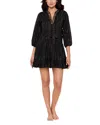 Miraclesuit Jacquard Swim Cover-up Beach Dress In Black