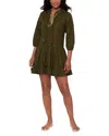 Miraclesuit Jacquard Swim Cover-up Beach Dress In Green