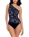 Miraclesuit Bronze Reign Jena One-shoulder One-piece Swimsuit