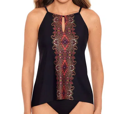 Miraclesuit Kashmir Peephole Tankini Top In Black