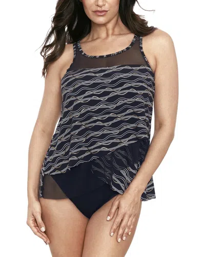 Miraclesuit Linked In Mirage Tankini In Black