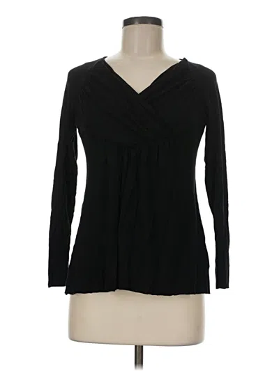 Pre-owned Miraclesuit Long Sleeve Top Black V-neck Tops