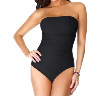 Miraclesuit Long Torso Avanti Underwire One Piece Swimsuit In Black