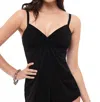 Miraclesuit Love Knot Underwire Tankini Top In Black In Black