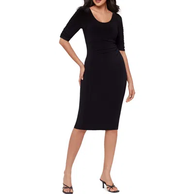 Miraclesuit ® Lumi Ruched Stretch Jersey Dress In Black