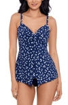Miraclesuit Luminare Love Knot Underwire Tankini Top High Waist Tummy Control Bikini Bottoms