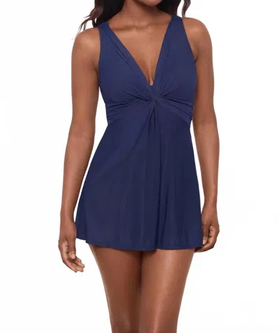 Miraclesuit Marais Swim Dress In Midnight Blue