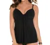 Miraclesuit Marina Underwire Tankini Top In Black In Black