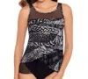 Miraclesuit Tempest Mirage Underwire Tankini Top In Black