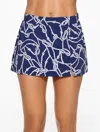 Miraclesuit Misses - Â® Vented Skirt - Knotted Ropes - Ink - 16 Talbots In Ink