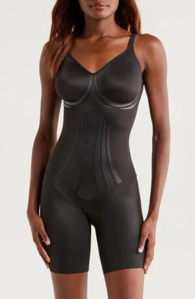 Miraclesuit Modern Miracle Thigh Slimmer Bodysuit In Black