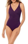 Miraclesuit ® Must Have Oceanus One-piece Swimsuit In Sangria