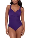 Miraclesuit Rock Solid Captivate Underwire One-piece In Blue
