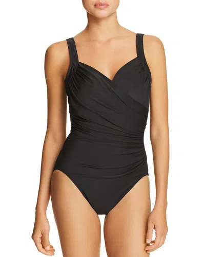 Miraclesuit Must Have Sanibel Ruched One Piece Swimsuit In Black