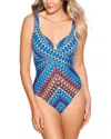 Miraclesuit Nepali Escape Crisscross Underwire One-piece Swimsuit In Multi