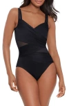 Miraclesuit ® Network Dd Madero Mesh Detail One-piece Swimsuit In Black