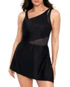 Miraclesuit Network News Alina One Piece Swim Dress In Black