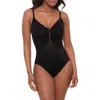 Miraclesuit Women's Network News Mariposa Underwire One-piece Swimsuit In Black