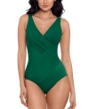 Miraclesuit Rock Solid Revele One-piece Swimsuit In Malachite