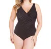 Miraclesuit Pin Point Oceanus One Piece Swimsuit In Black