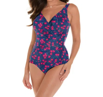 Miraclesuit Oceanus One Piece Swimsuit In Cherry Bomb